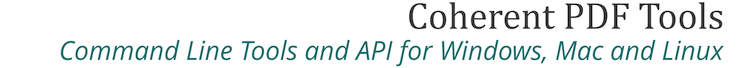 PDF Command Line Tools and C/C++/Python/.NET/Java/JavaScript API
